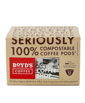COFFEE SHOP 12 CT. COMPOSTABLE SINGLE PODS