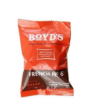 FRENCH NO. 6 COFFEE: 80 CT COMPOSTABLE SINGLE PODS