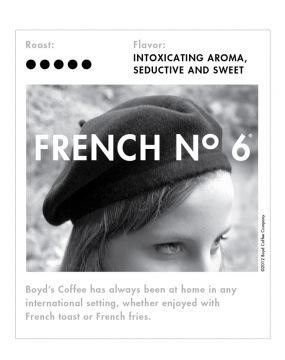 FRENCH NO. 6 WHOLE BEAN COFFEE: 5 LB.
