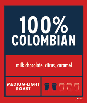 100% Colombian - 5lb Whole Bean Coffee